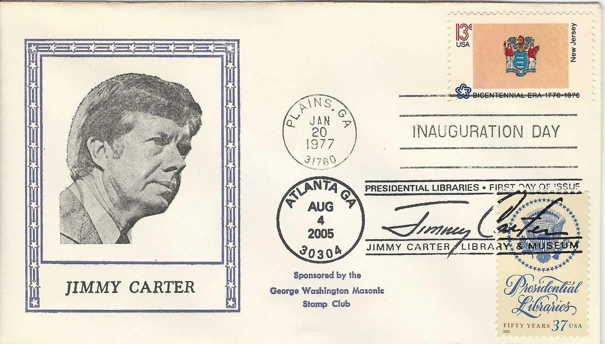 Inauguration Jimmy Carter Postmark #1: Washington, DC —&hellip;
